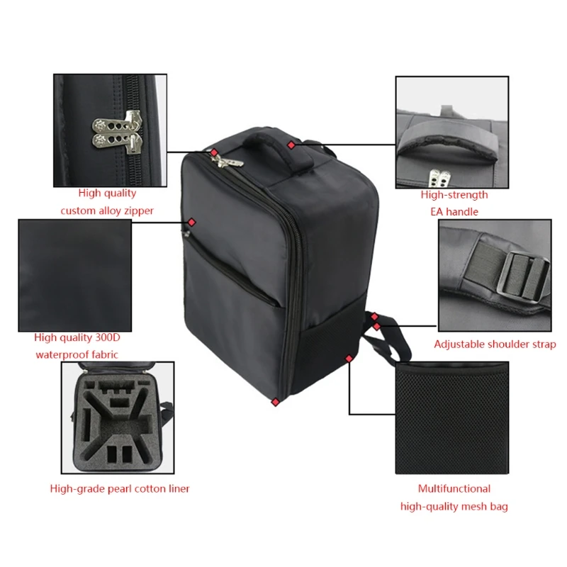 

Portable Shoulder Bag Storage Handbag Backpack Shockproof Carry Case for D-JI FPV Goggles V2/FPV Combo Drone