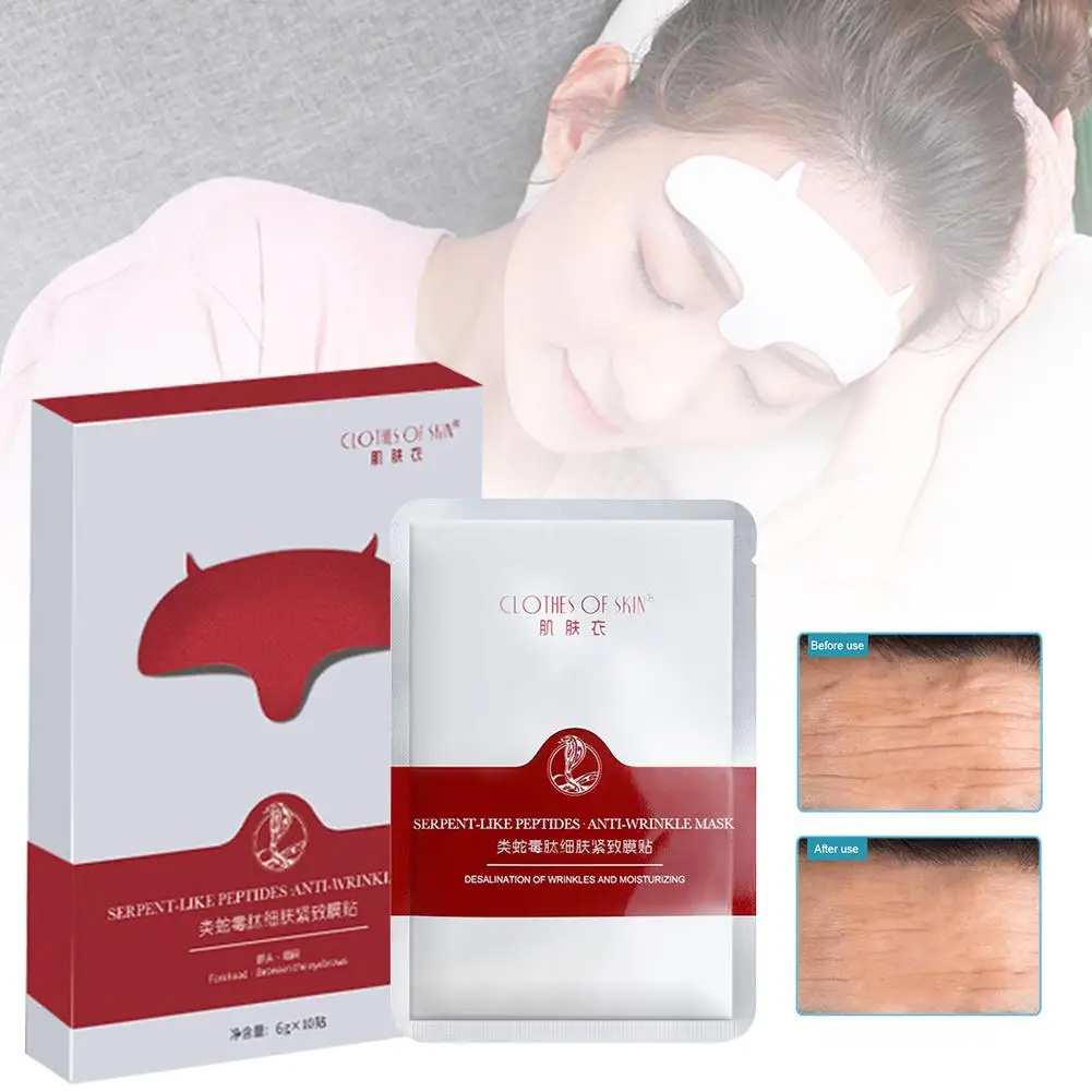 

10Pcs Anti Wrinkle Forehead Stickers Forehead Wrinkles Anti-Wrinkle Patch Forehead Lifting Mask Repair Smooth Firm Skin