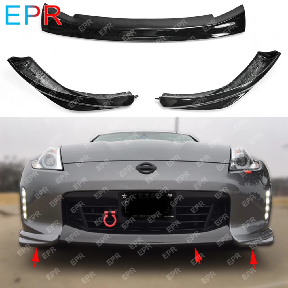 Для Nissan 370Z Z34 стекловолокно Kouki поздняя модель JDM передняя губа (Facelift) авто тюнинг