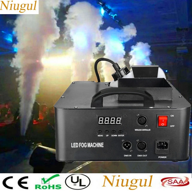 Светодиодный 1500 Вт RGB 3в1 противотуманная машина Беспроводная и DMX512 дымовая машина с 24X9 Вт подсветкой профессиональная сценическая машина DJ/Bar/Home Fogger