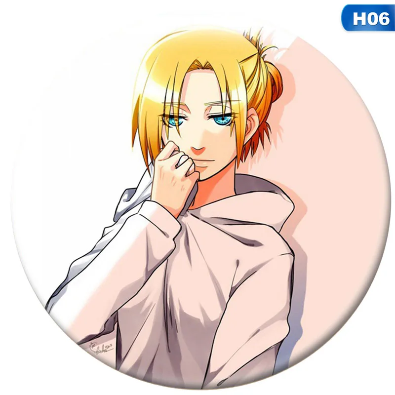 

Hot Anime Attack On Titan Cosplay Badge Cartoon Eren Brooch Pins Collection Bags Badges For Backpacks Button Clothes