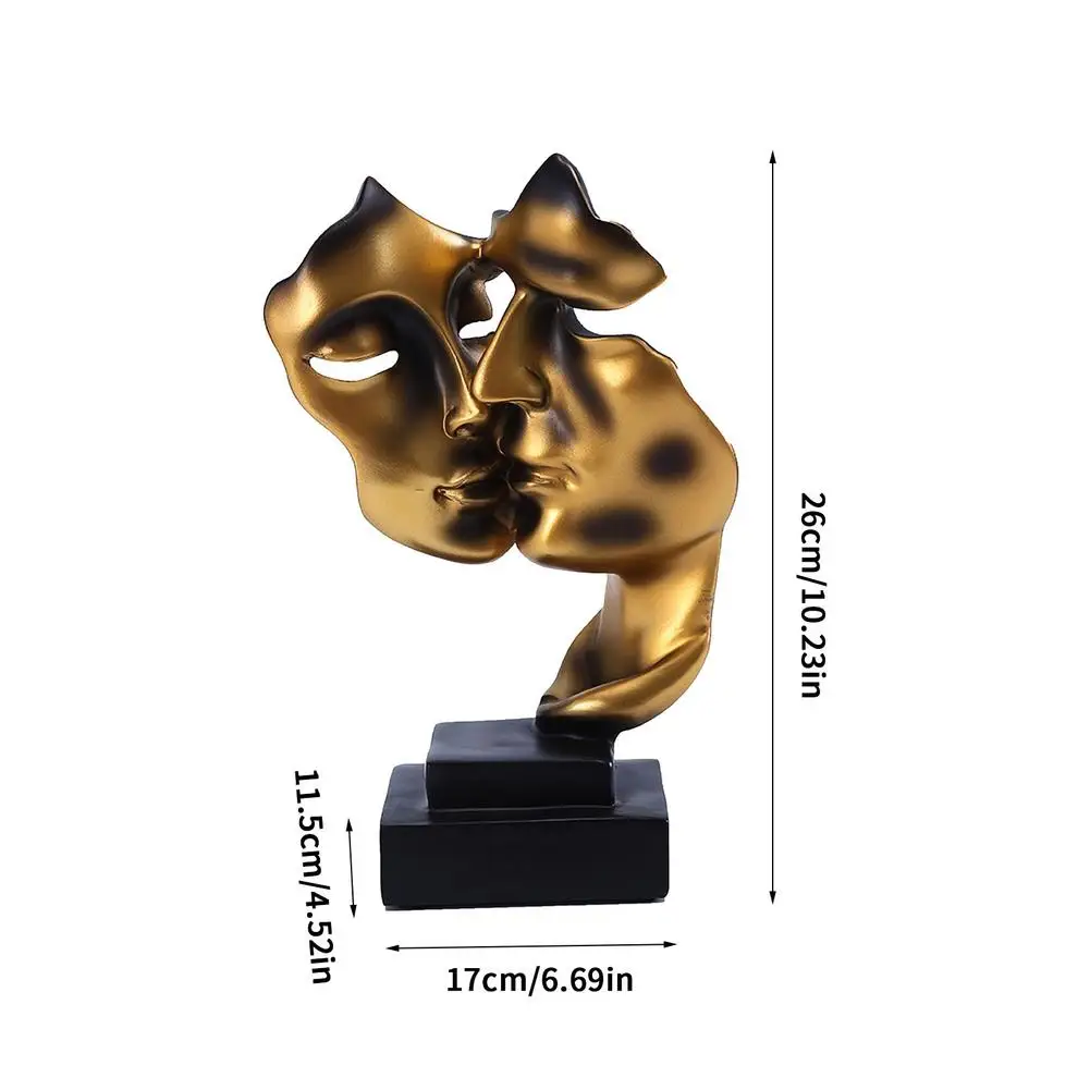 

Thinker Statue Abstract Art Figurine Modern Home Resin Sculptures Decoration Piano Desktop Decor For Room Office Study