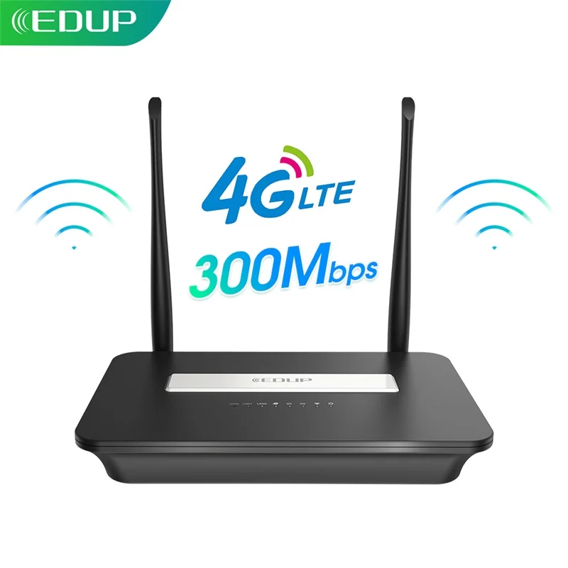Wi Fi роутер EDUP со слотом для SIM карты умная точка доступа 4G RJ45 WAN LAN CPE|Беспроводные