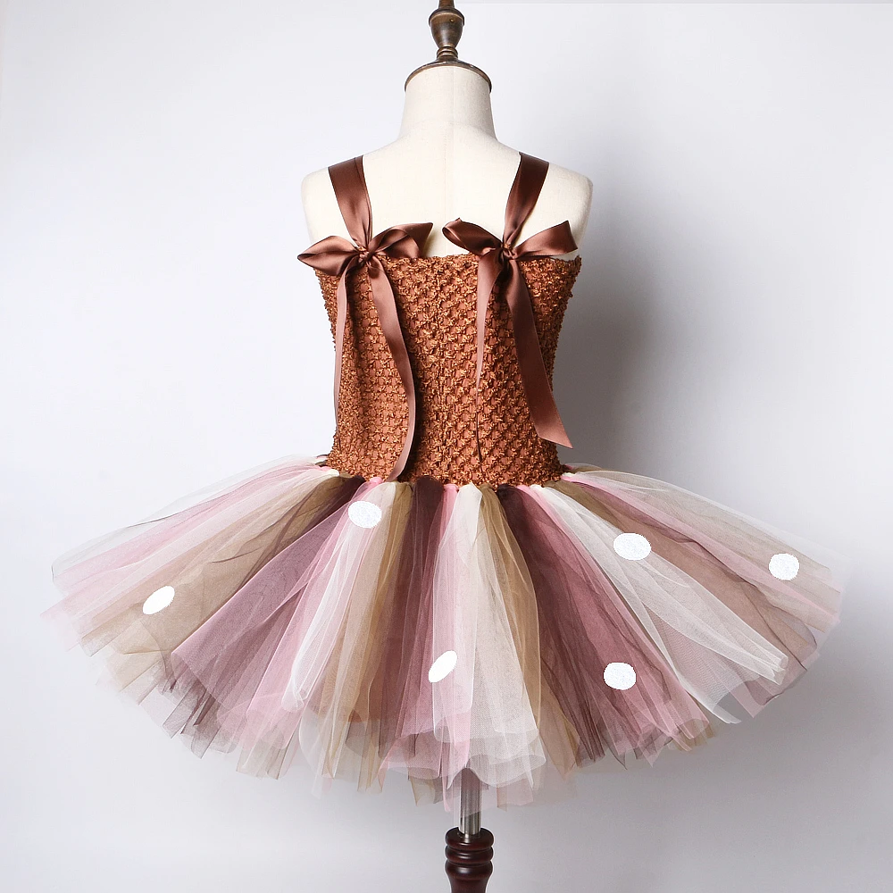 Детское платье с юбкой-пачкой в виде оленя | Детская одежда и обувь