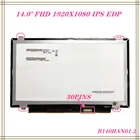 Бесплатная доставка, B140HAN01.1, 2, 3, 4 фотолампы, 43, 45, N46, LP140WF1, SPB1, 30pin для Lenovo Y40, E440, T450, T440P, T440S LCD