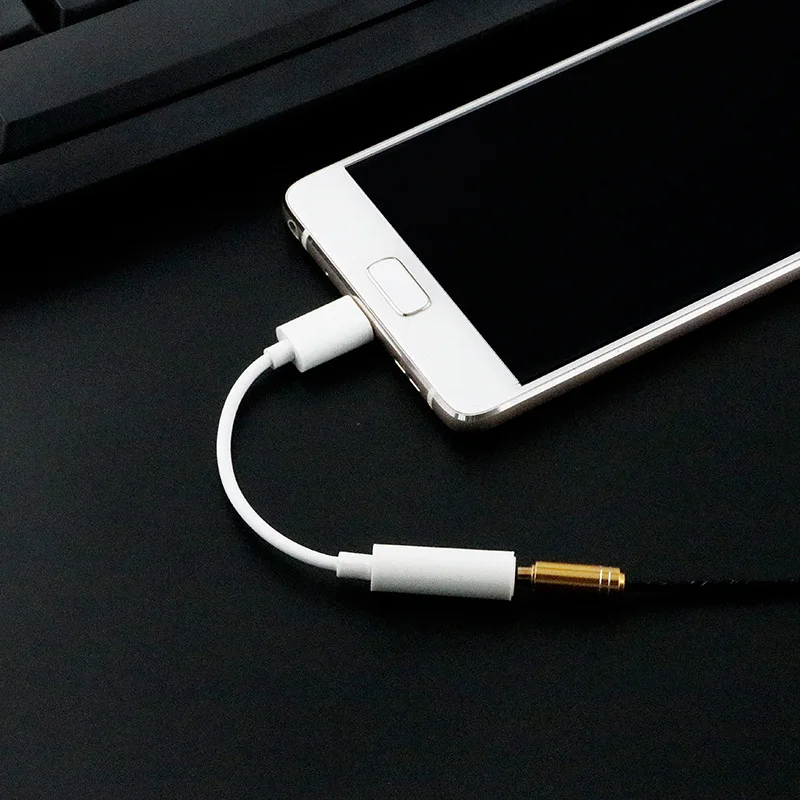 Аудиокабель QQQRGB Type-C для наушников 3 5 мм адаптер с музыкальным портом Usb 1 Type C AUX Jack
