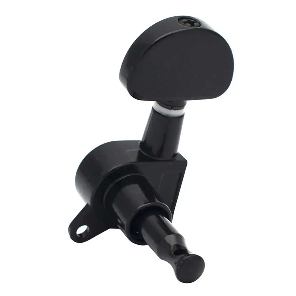 

Fully Enclosed Round Large Handle Electric Guitar String Knob (3 Left + 3 Right)