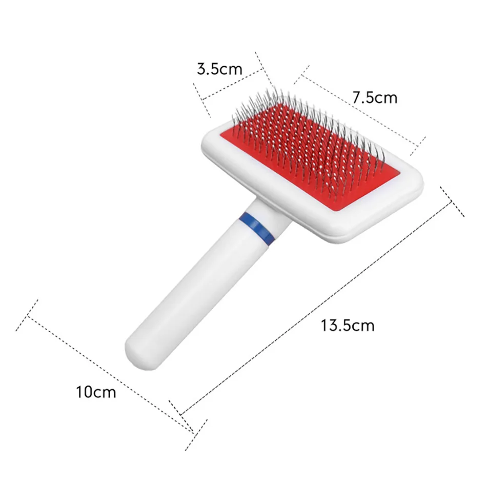 

Pet Hair Comb Brush Plastic Comfort Anti-knotting Dense Needle Comb For Cat Dog Hair Grooming Brush Pet Accessories