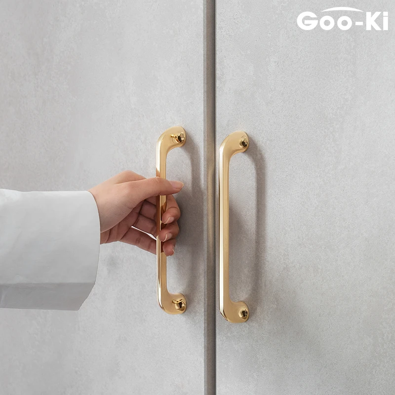 Розового цвета из коллекции Ki Яркий Золотой тянуть ручки шкафа Кухня дверные