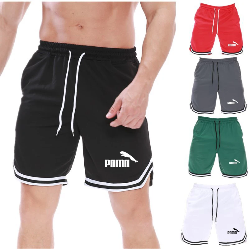 Мужские шорты до колена для отдыха 2020 Цветные Лоскутные бега спортивные штаны