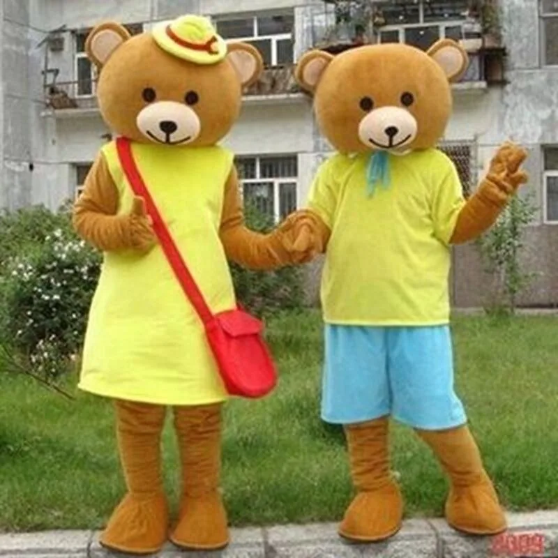 

Bear Mascots Costume Festival Wedding Party Birthday Clothing Fancy Dress Adults High Quality Cartoon Character Unisex Clothing