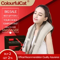 hot sale neck massager portable electric knocks cervical massage shawls pain neck and shoulder multi function tapping massager
