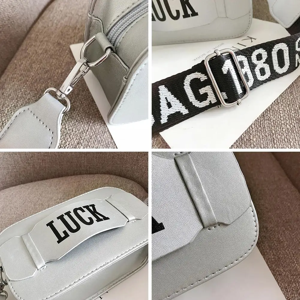 2020 модная женская сумка через плечо (маленькая квадратная с буквенным принтом