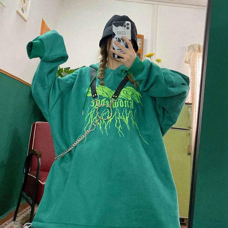 Зимние новые уличные флисовые толстовки с капюшоном в стиле хип-хоп бойфренда