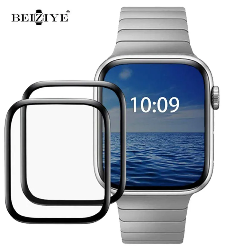 

Закаленное 3d-стекло с полным покрытием для Apple Watch Series 3 2 1 40 мм 44 мм, защитная пленка для экрана iWatch 4/5/6/SE 38 мм 42 мм