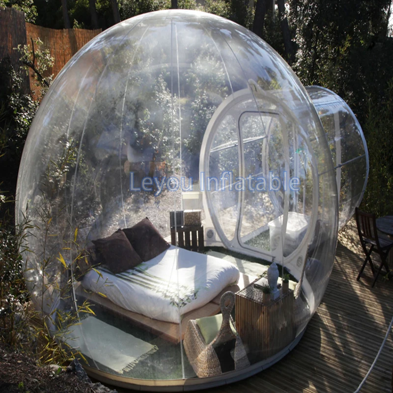 

Outdoor Camping Inflatable Bubble Tent Large DIY House Home Backyard Camping Cabin Lodge Air Bubble Transparent Tent