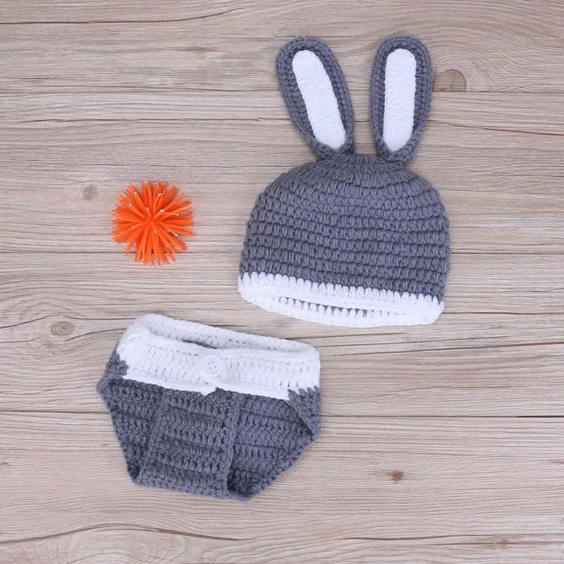 2 шт./компл. реквизит для фотосъемки новорожденных ручной работы одежда шапка в