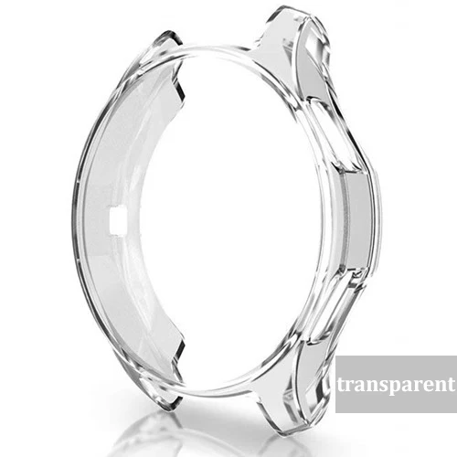 transparent Gear S3 frontier для samsung Galaxy Watch 46 мм 42 мм чехол на ремешке Мягкий ТПУ покрытие все вокруг защитная оболочка рамка аксессуар - Цвет ремешка: transparent