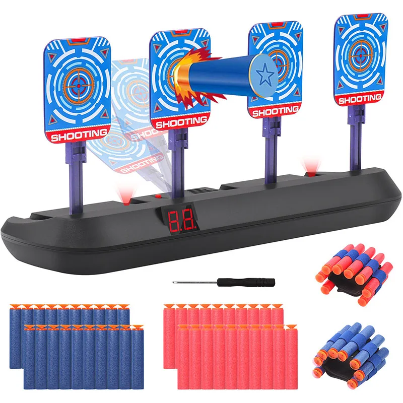 

Nerf N-Strike Series Electric Target High Precision Scoring Digital Automatic Reset Sound Light Shooting Game Outdoor Sports Toy