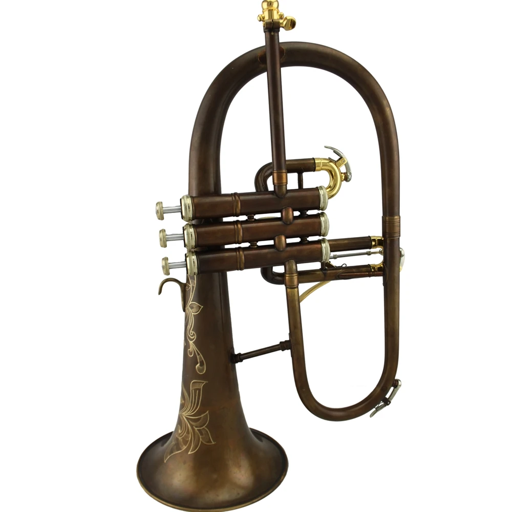 Профессиональный винтажный кофейный цвет тон Bb flugelhorn|Флюгельгорн| |