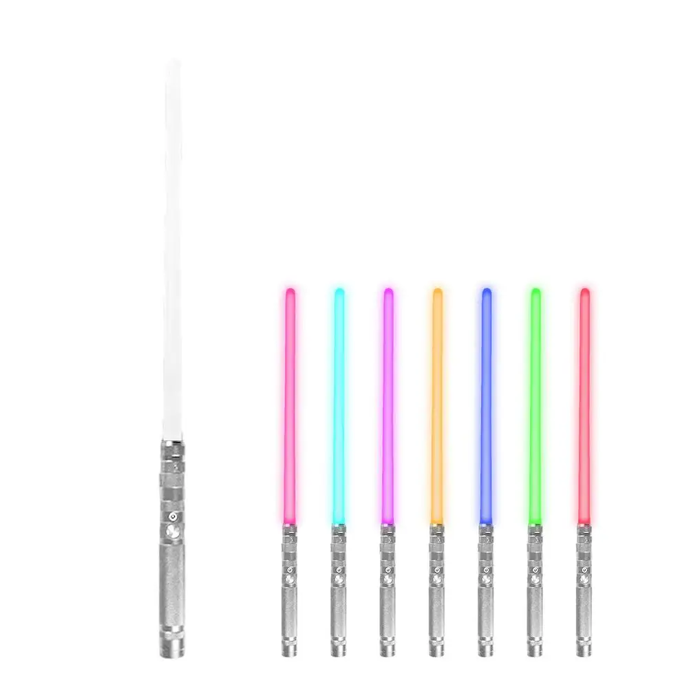 

Light Saber 7 Color Changeable Metal Hilt Light Sabers With Simulation Sound Force FX Heavy Dueling Lightsabers Toy For Adults