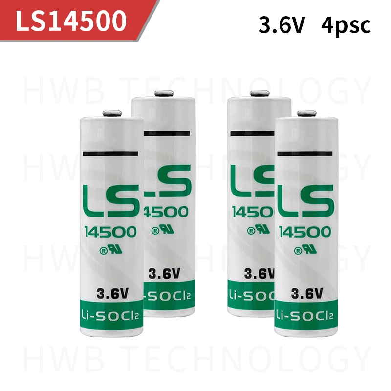 4 шт./партия Новинка для SAFT LS14500 AA ER14505M 2600 мАч 3,6 В литиевая батарея, инструменты и счетчики резервного питания