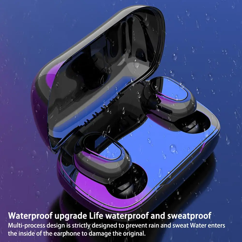 Беспроводные наушники спортивные Bluetooth 5 0 TWS с шумоподавлением микрофон для iPhone