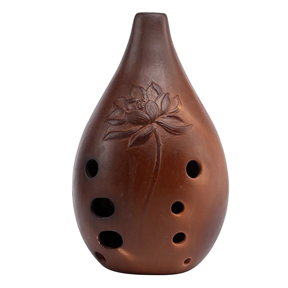 

1PC Professional Chinese Flute 10 Holes Xun Instrument Ceramic Ocarina Ancient Instrument for Beginners Artists Performers