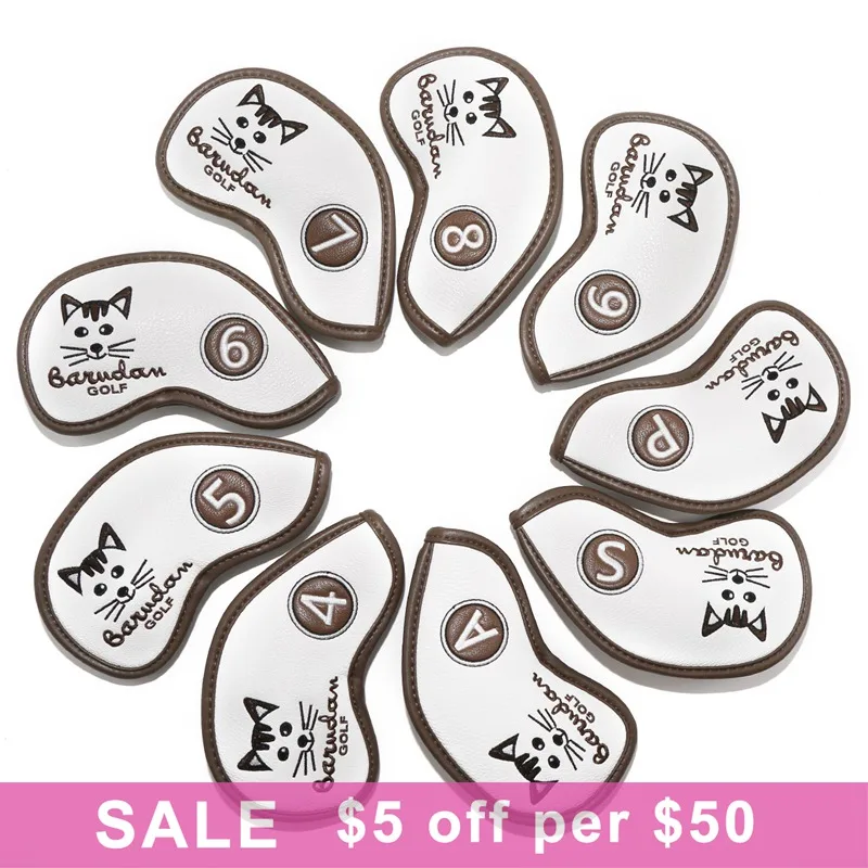 Клюшка для гольфа железная крышка головные уборы вырезанная кошка головка