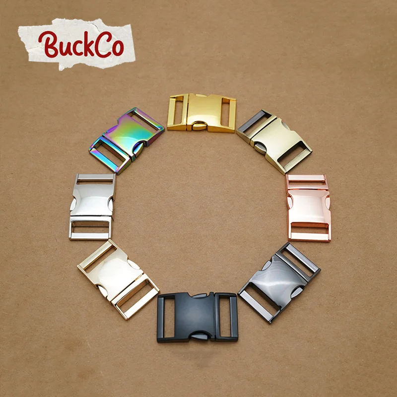 100pcs/lot 25mm side release metal buckle high quality DIY dog collars strapping bags parts durable security 8 colours | Дом и сад