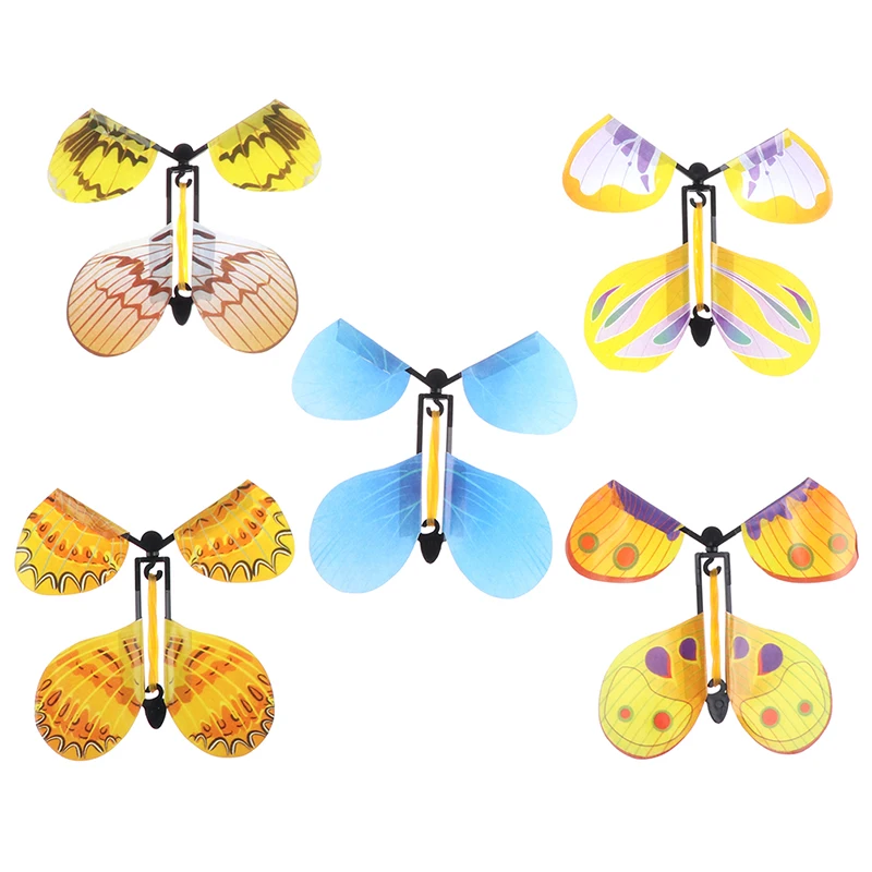 

1/5 Pcs Magic Props Butterfly flying Card Toy with Empty Hands Solar Butterfly Wedding Transformation Fly Butterfly Magic Tricks