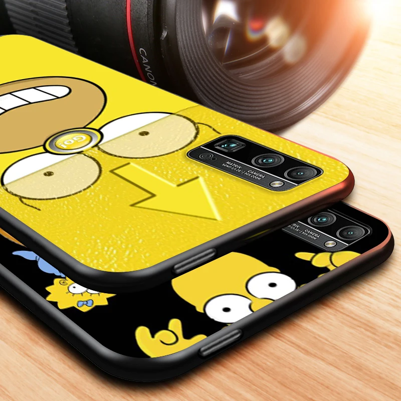 

Christmas Simmpsonn for Honor V30 30 30S 30i View 20 20S 20i 20E V20 Lite Pro Plus Black Phone Case