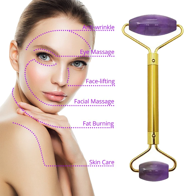 

Multifunction Facial Massage Jade Roller Scraper Set Face Massage Slim Face Roller Health Beauty Massage Women Facial Care Tools