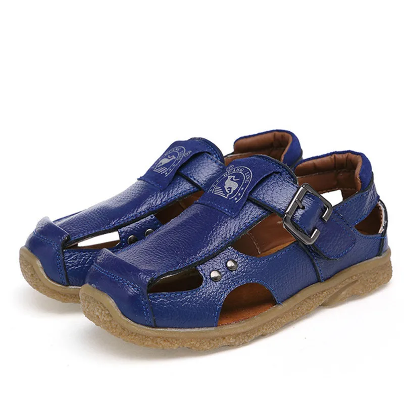 

MHYONS 2020 New Summer Children's Sandals Boys Children's shoes summer new boys leather children's sandals Baotou beach shoes