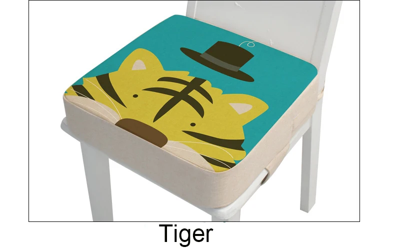40x40x10 cm Tiger 40*40*10 см подушка-подстилка для детского кресла, противоскользящая Водонепроницаемая подушка для детского стула, регулируемая подушка для стула - Цвет: 40x40x10 cm Tiger