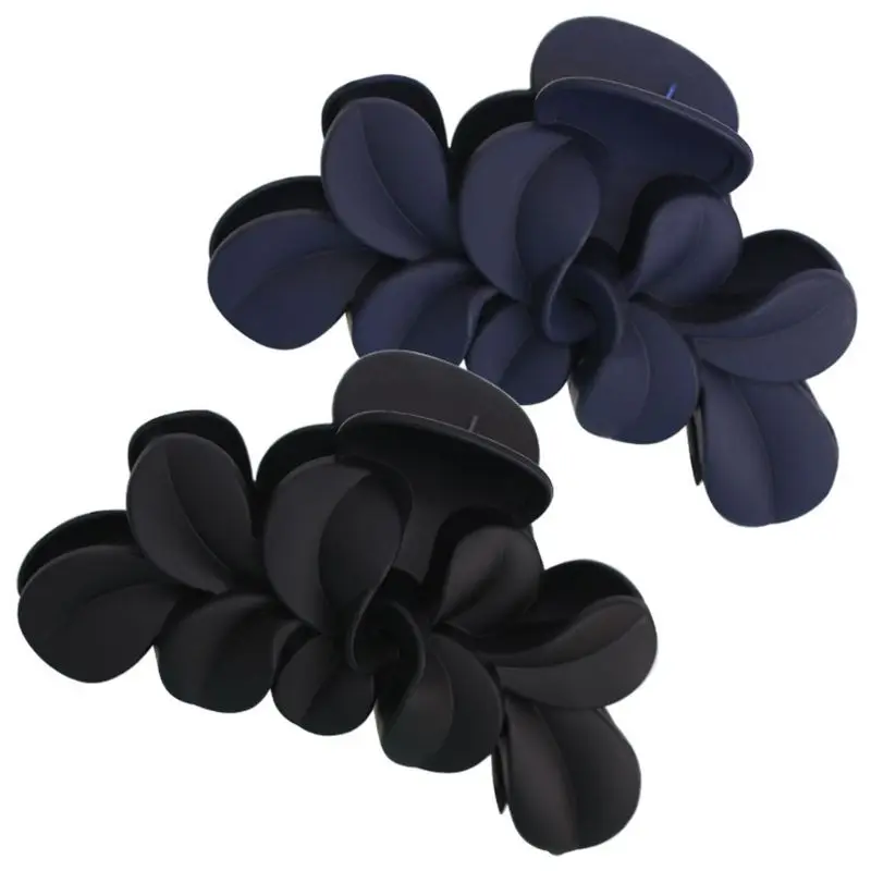 

13cm Frosted Resin Hair Claw Clips Womens Large Twist Leaves Shaped Banana Jaw Ponytail Clamp Non-Slip Styling Spring My11 21