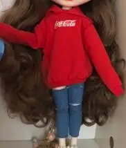 red set Наряды для Blyth женская футболка со штанами для сустава или резинового тела модная одежда ледяной, пульлип, licca - Цвет: red set