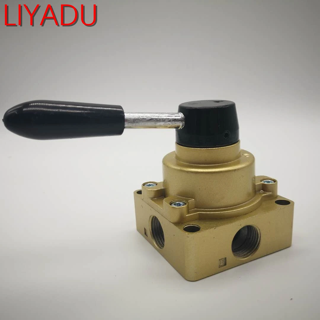 1 шт. HV-02 03 04 4 способ 3 позиции 1/4 3/8 1/2 BSPT пневматический ручной рычажный клапан центр закрытого типа