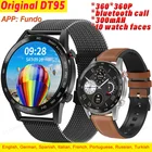 DT95 Смарт-часы для мужчин ЭКГ PPG 360*360 BT вызов IP68 Водонепроницаемый кровяное давление кислородный Спорт Smartwatch PK DT100 L15