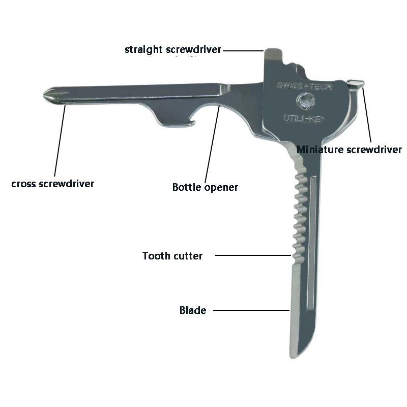 

Hunting multifunctional 6 in 1 Pocket keychain tool for Camping