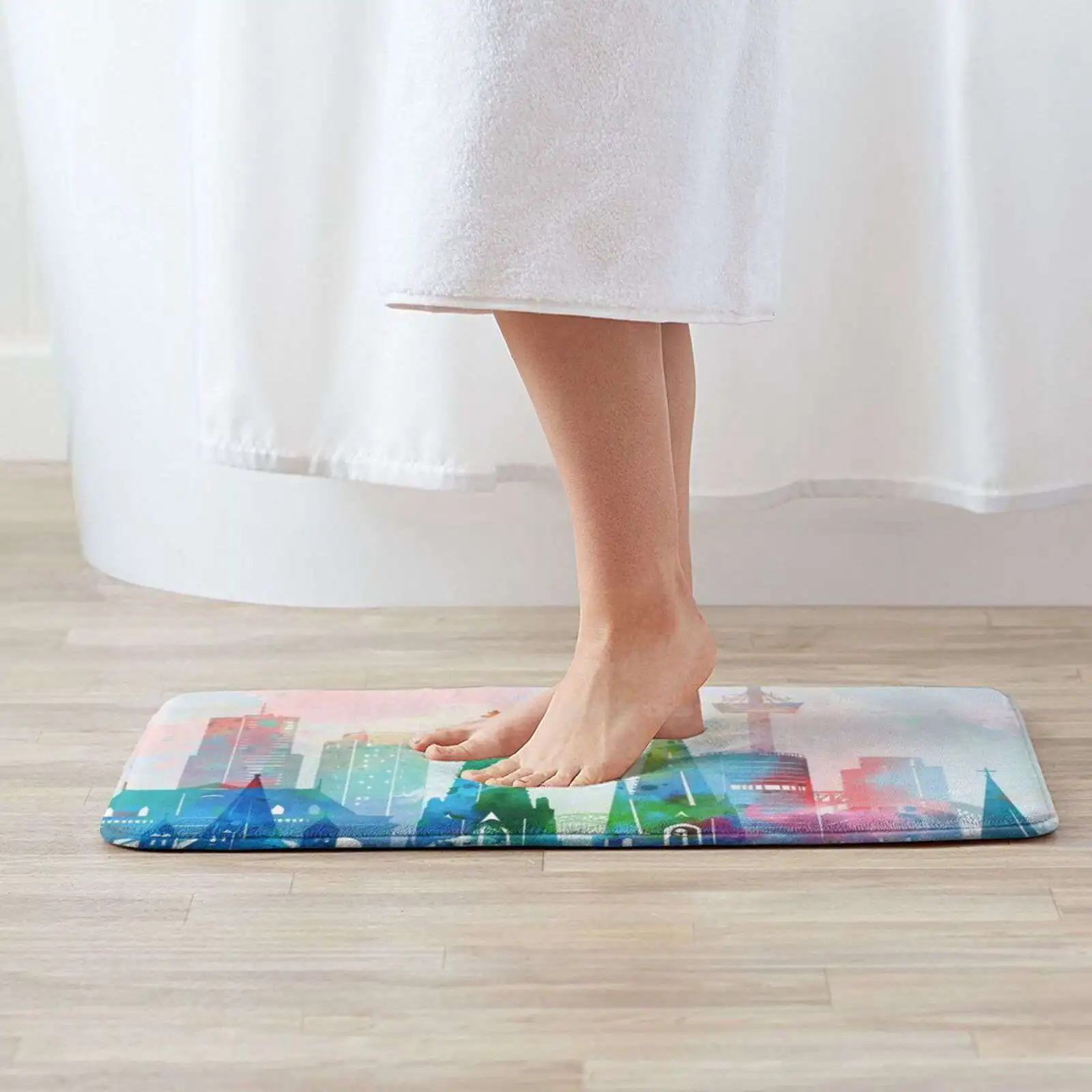 Колонна Skyline 3D мягкий нескользящий коврик подушка для одеколона Германия