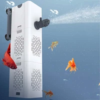 oxygen air fish tank filter aquarium filter pump fish tank pump 110v 220v water pump aquarium diy box sponge bacteria ball ring