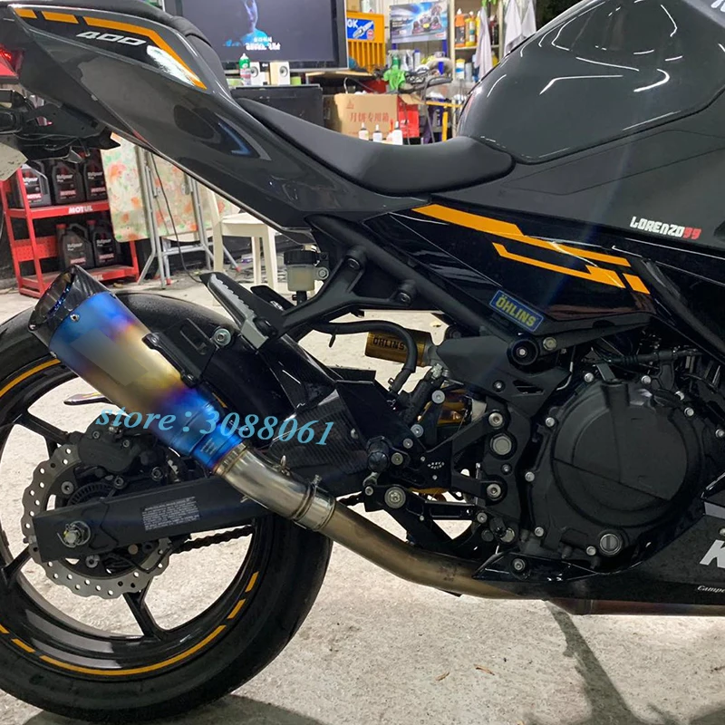 Модифицированный соединитель средней трубы для выхлопной Kawasaki Ninja 400 Z400 2017 2018 без