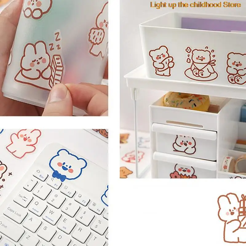 40 шт милый кролик пиво Повседневная жизнь декоративные наклейки Скрапбукинг