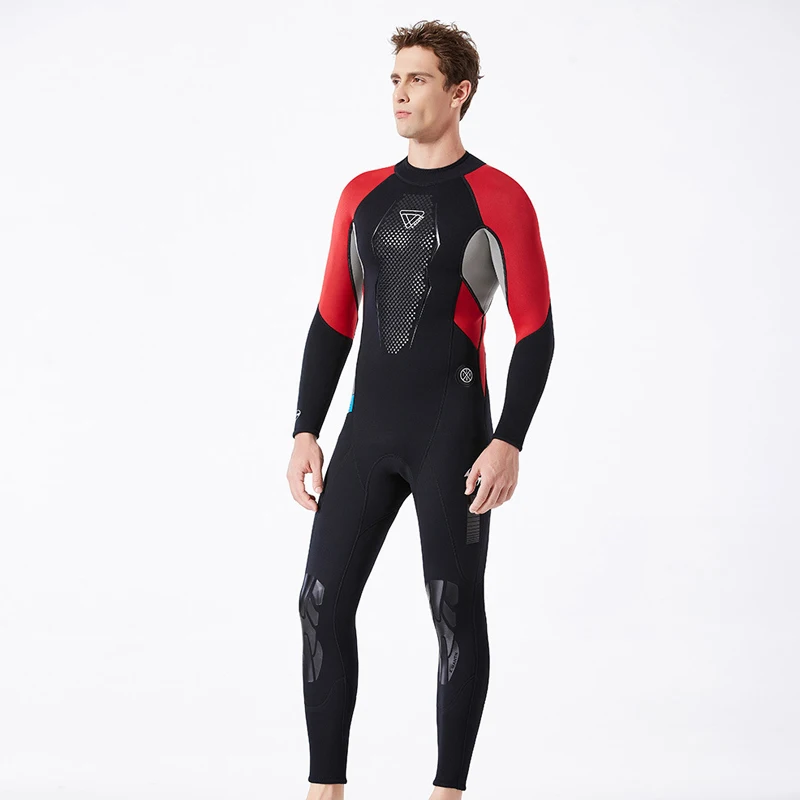 Цельный неопреновый гидрокостюм 3 мм мужской костюм для дайвинга с аквалангом