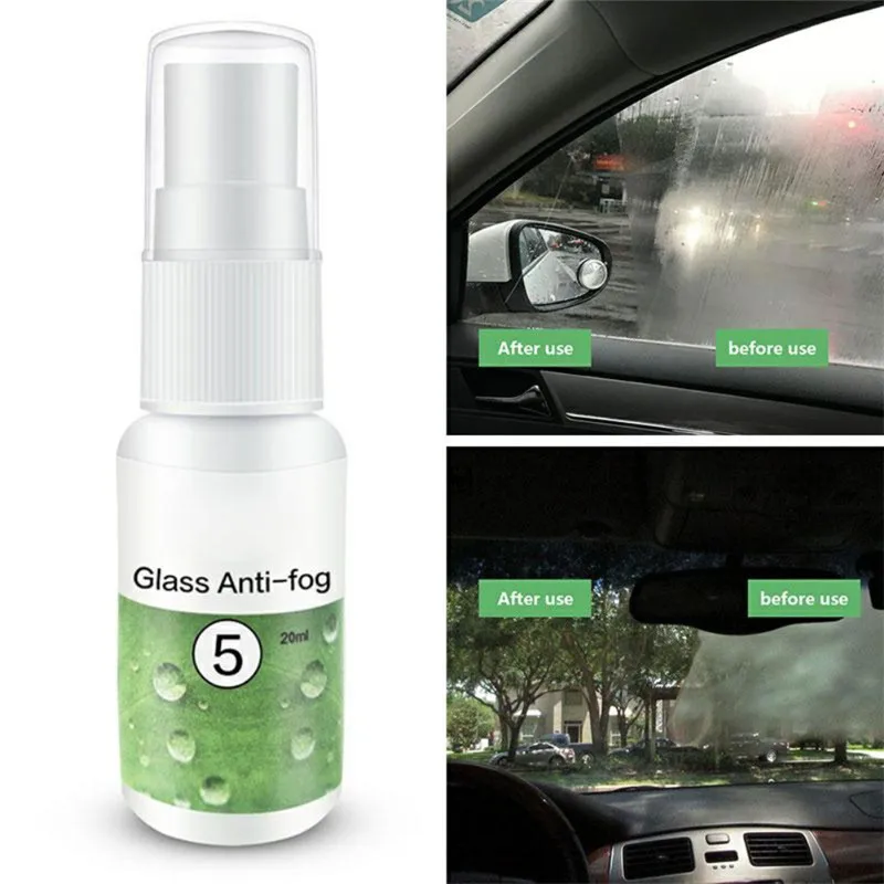 

1PC 20ml Anti-fog Agent Waterproof Rainproof Anit-fog Spray Car Window Glass Bathroom Cleaner Car Cleaning Car Accessories