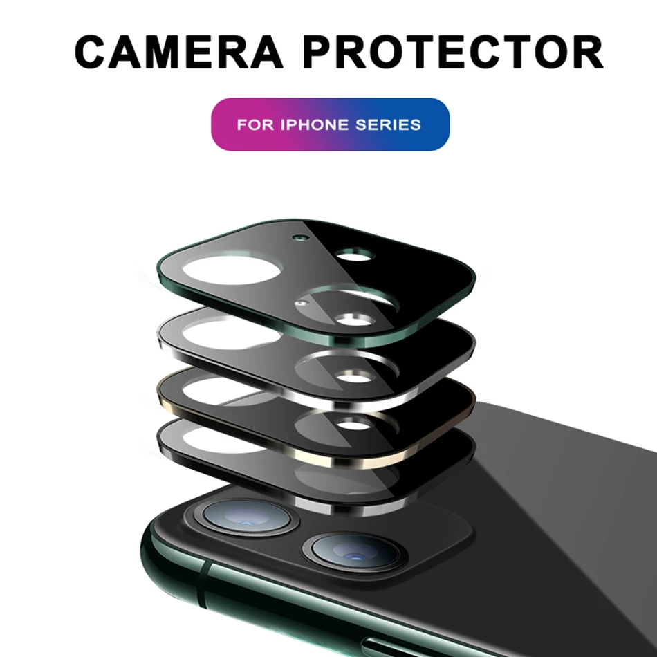 Закаленное стекло для iPhone 11 Pro X XS Max объектива камеры Защитная пленка экрана Apple
