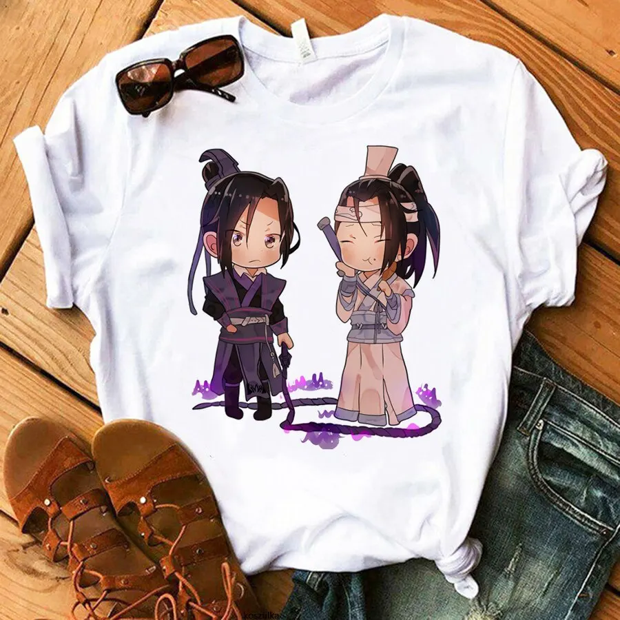 

Новинка, футболки Mo Dao Zu Shi, уличная одежда с аниме, модная мужская и женская футболка из 100% хлопка высокого качества, футболки в стиле Харадзю...