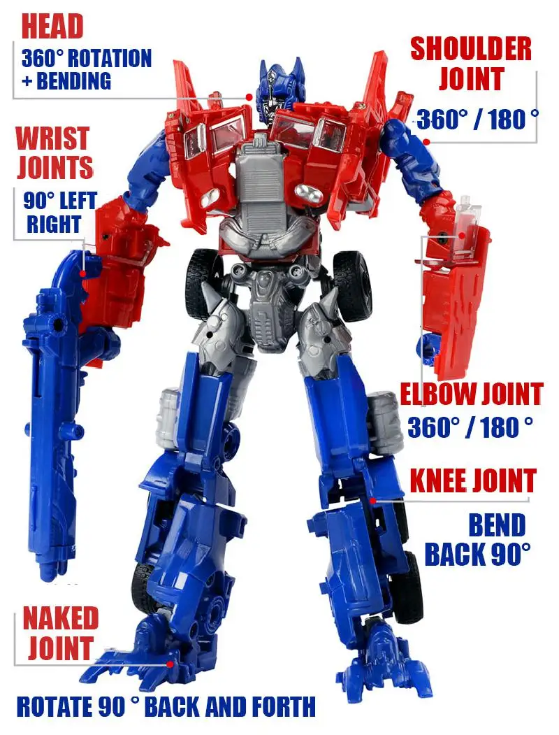 

Cool Plastic Abs + Alloy Transformation Robot Ares Car Toy Anime Brinquedos Movie 4 Moving Doll Classic Model Kids Toy Gift