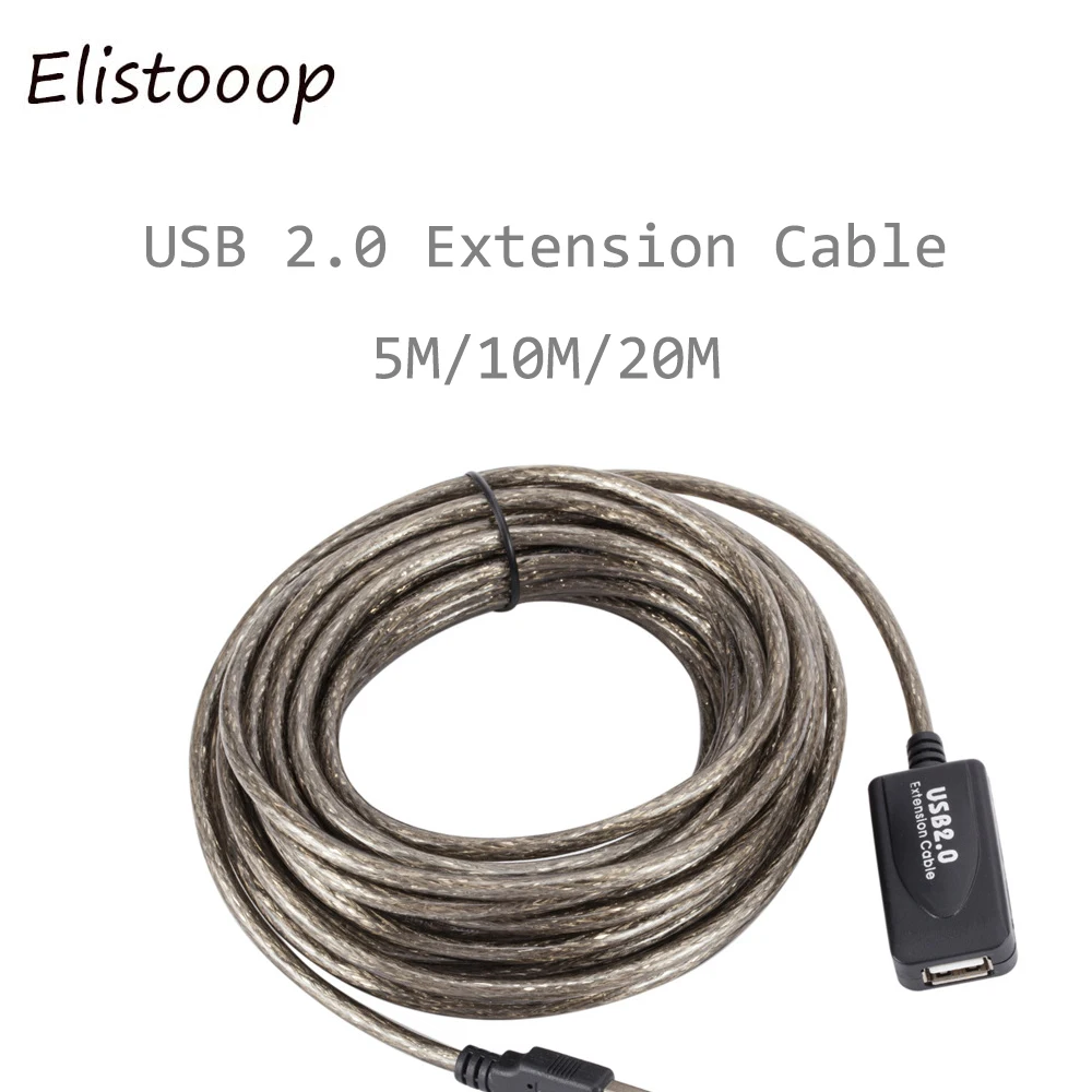 Удлинительный кабель USB 2 0 5 м/10 м/20 м типа Папа-мама удлинитель кабеля адаптер для